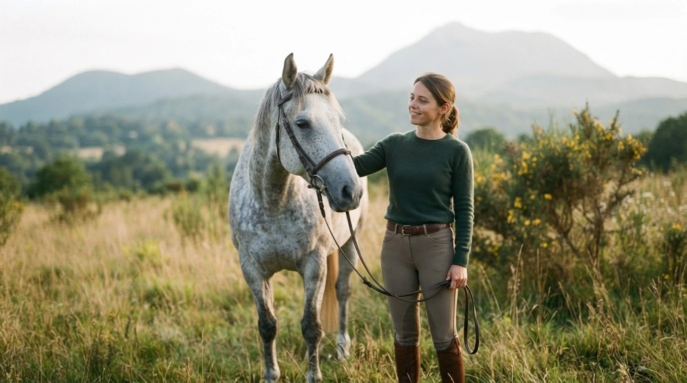 Cours d'équitation à Beauregard-l'Évêque, Puy-de-Dôme