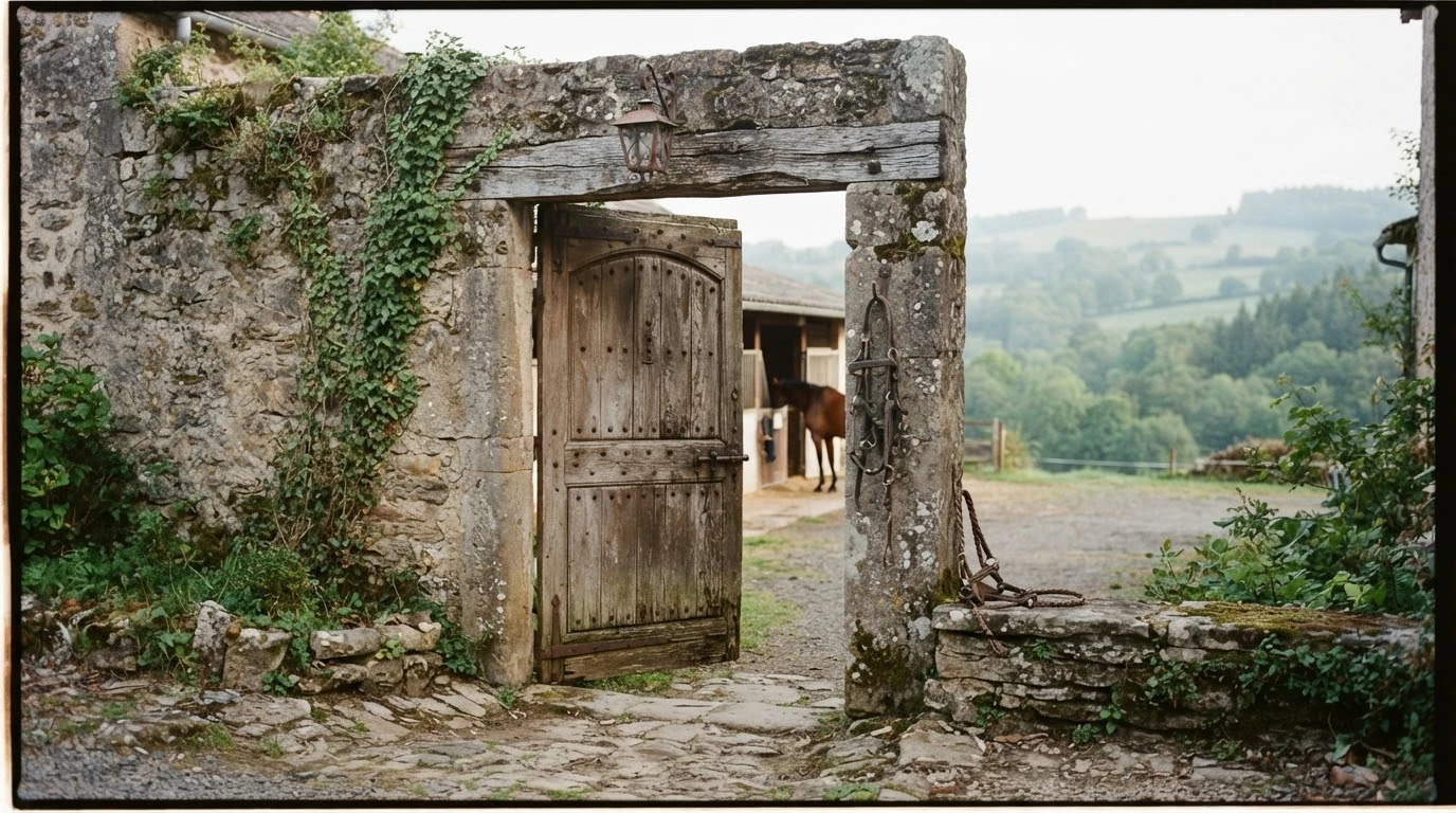 Entrée du Domaine Equestre de Margnat, centre équestre à Beauregard-l'Évêque